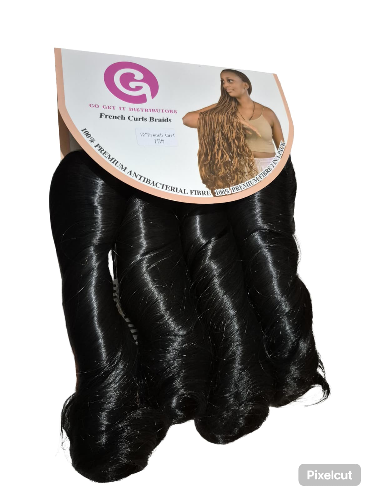 GGD Premium French Curl Braids - Natural Black (1B)