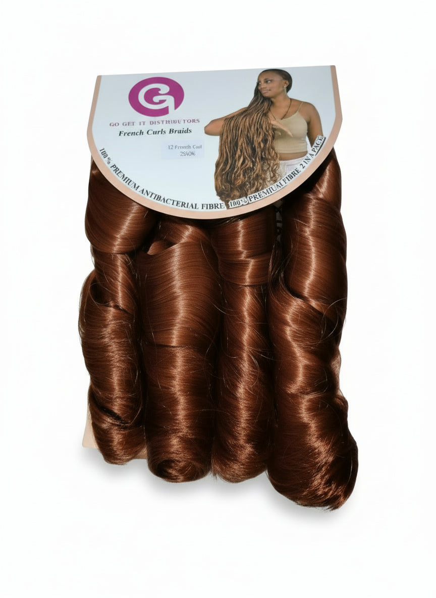 GGD Premium French Curl Braids - Copper Red (350)