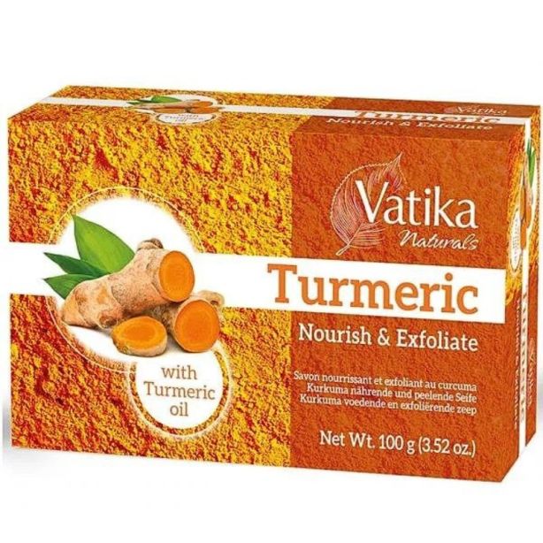 Vatika Turmeric Nourish & Rejuvenate Soap.